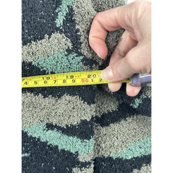 NEW Barefoot Dreams CozyChic Seaside Crew Neck Pullover Camo Sweater Womens L - Picture 8 of 12